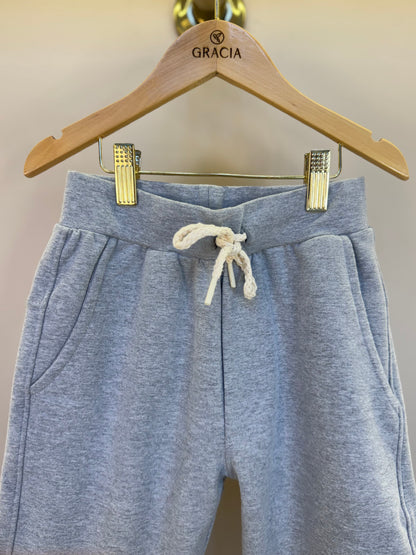 Bermuda Infantil Moletom Básica Cinza - Dame