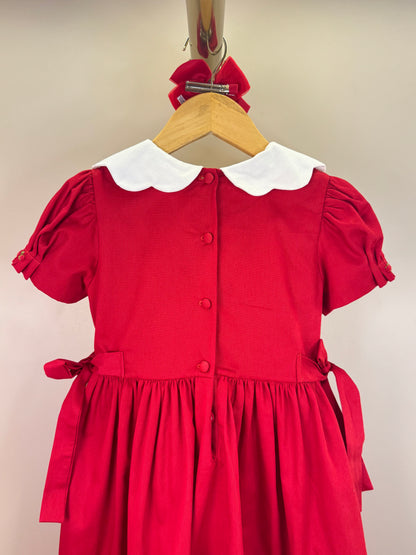 Vestido Infantil Clássico Algodão Princesa Leia Vermelho - Gracia