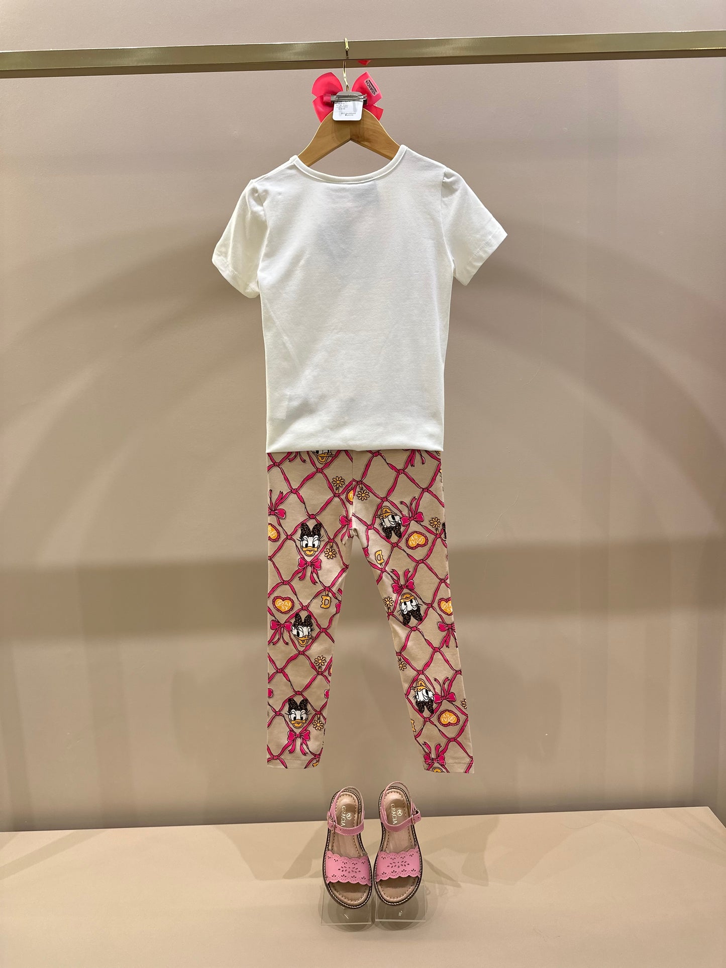 Conjunto Infantil Blusa MC e Legging Estampado Disney - Momi