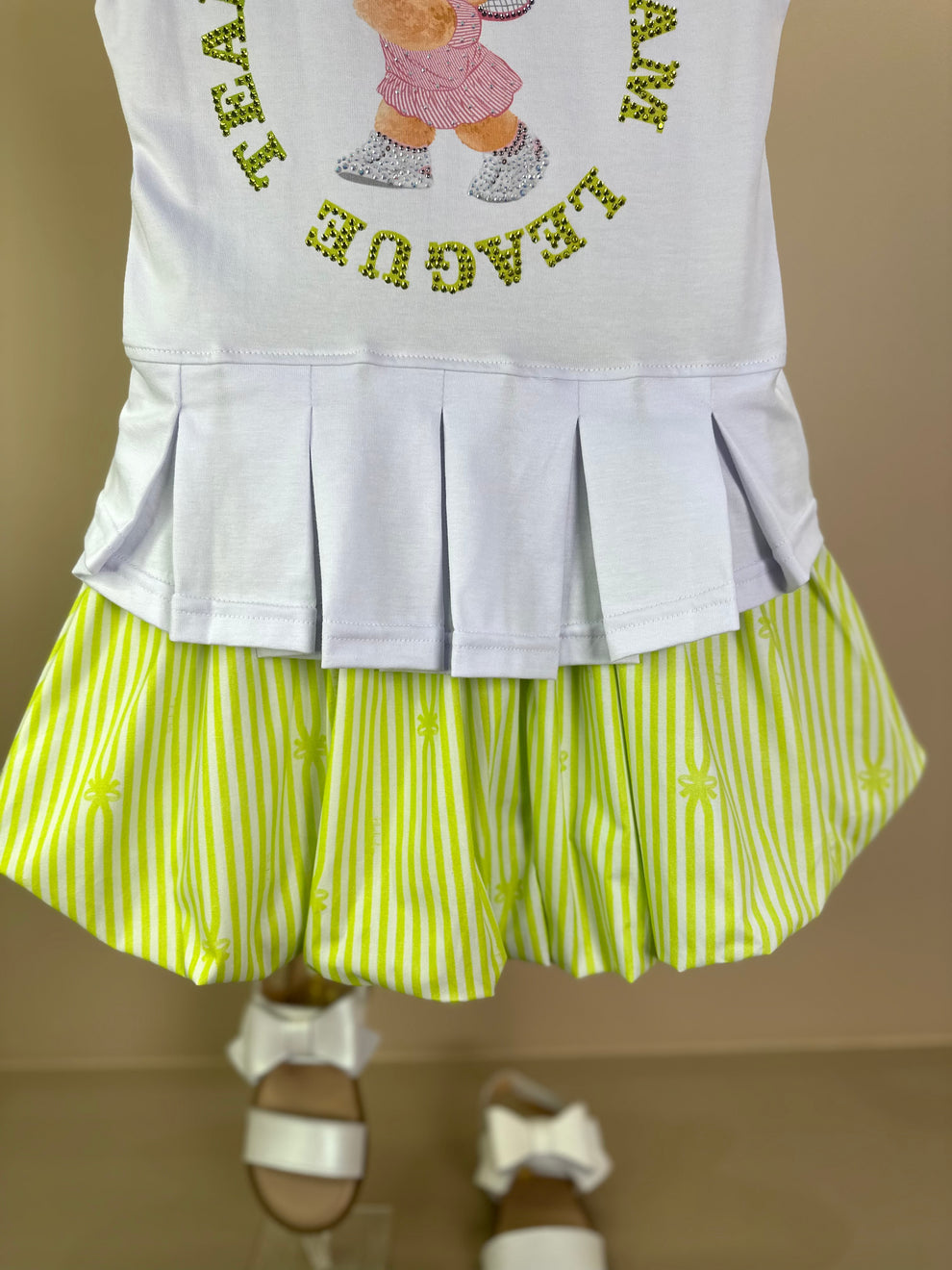 Blusa Infantil Cotton Ursinha com Pregas nas Costas - Pituchinhus