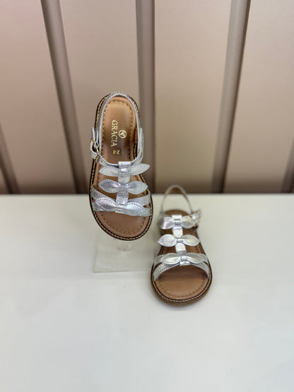 Sandália Infantil Maya Prata - Gracia