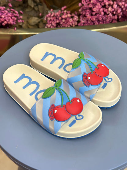 Sandália Infantil Slide Cerejinha - Momi