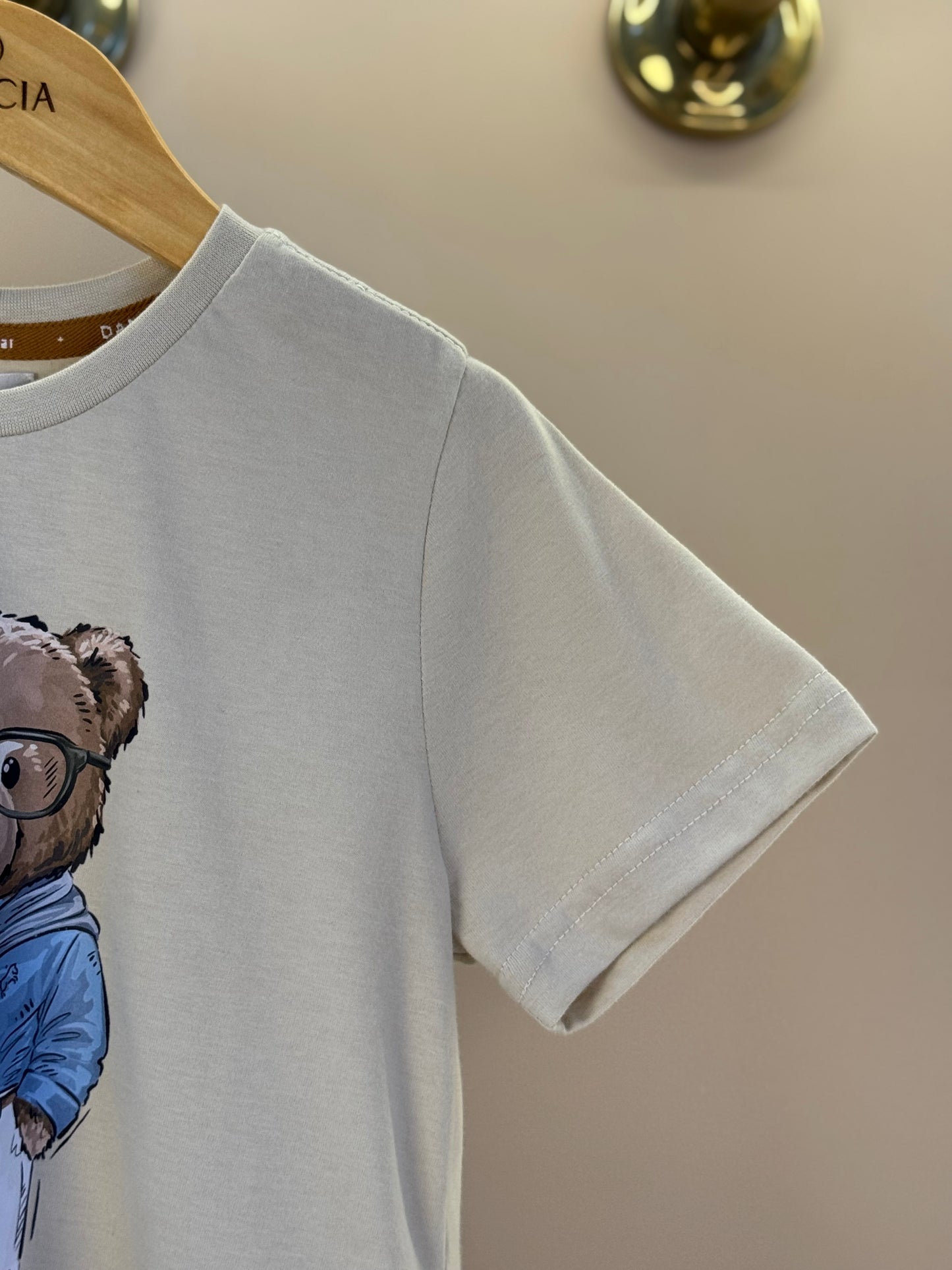 Camiseta Infantil Algodão Teddy Faria Linho - Dame