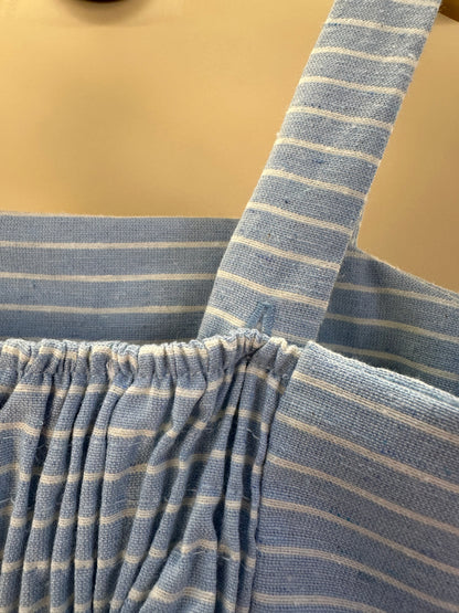 Vestido Infantil Rodado Alças Largas Saia Aplicado Na Frente