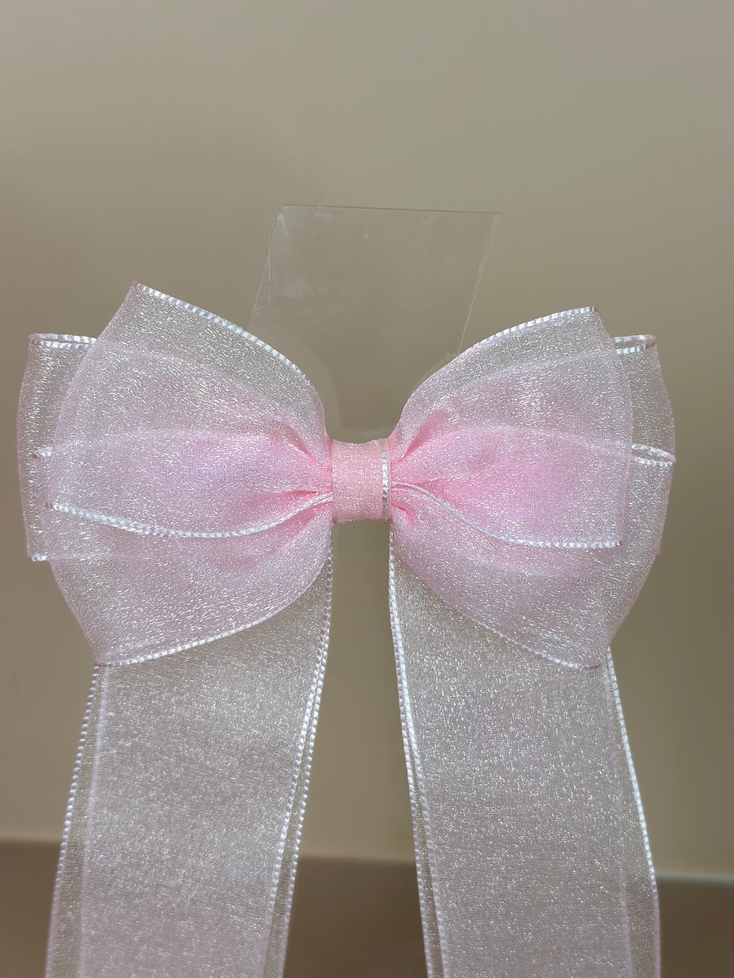 Laço Infantil Special Alongado All Organza Rosa Claro - Gracia