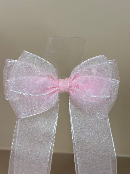 Laço Infantil Special Alongado All Organza Rosa Claro - Gracia