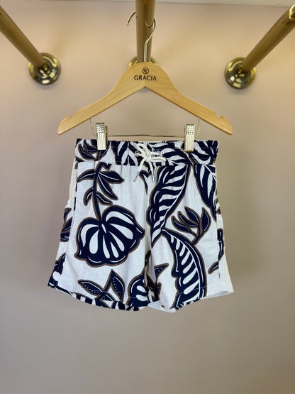Shorts Infantil Linho Fresh Marinho - Dudes