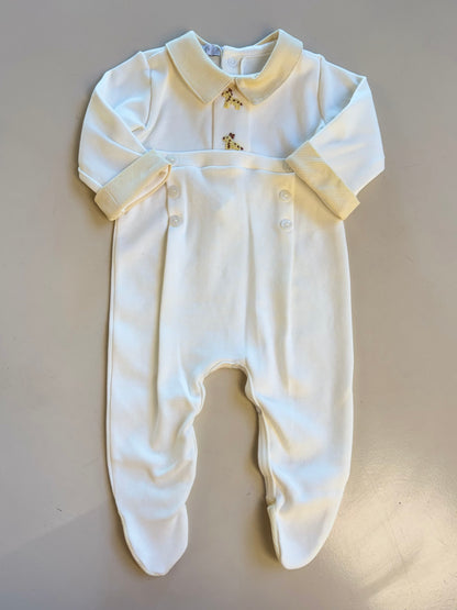 Saída de Maternidade Algodão Girafinha Amarelo - Roana