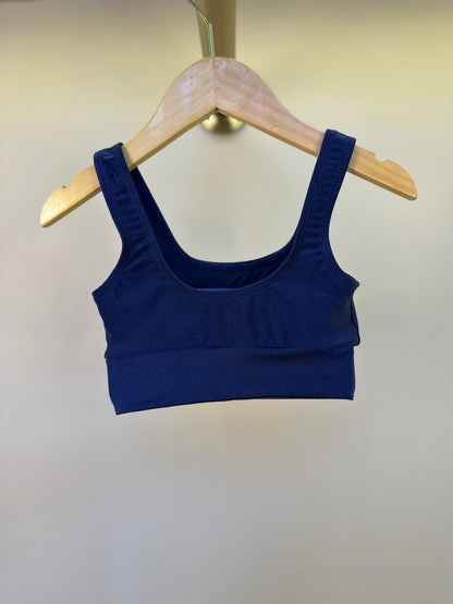 Conjunto Infantil Top Luciana Trilobal e Saia-shorts Larissa New Trip Marinho - Siri Sport