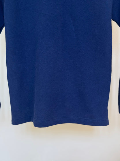 Conjunto Infantil Polo Piquet Marinho e Calça Sarja Areia - Um Mais Um