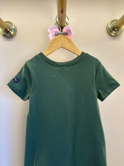 Vestido Infantil Trapézio MC Tico e Teco Verde Musgo - Momi