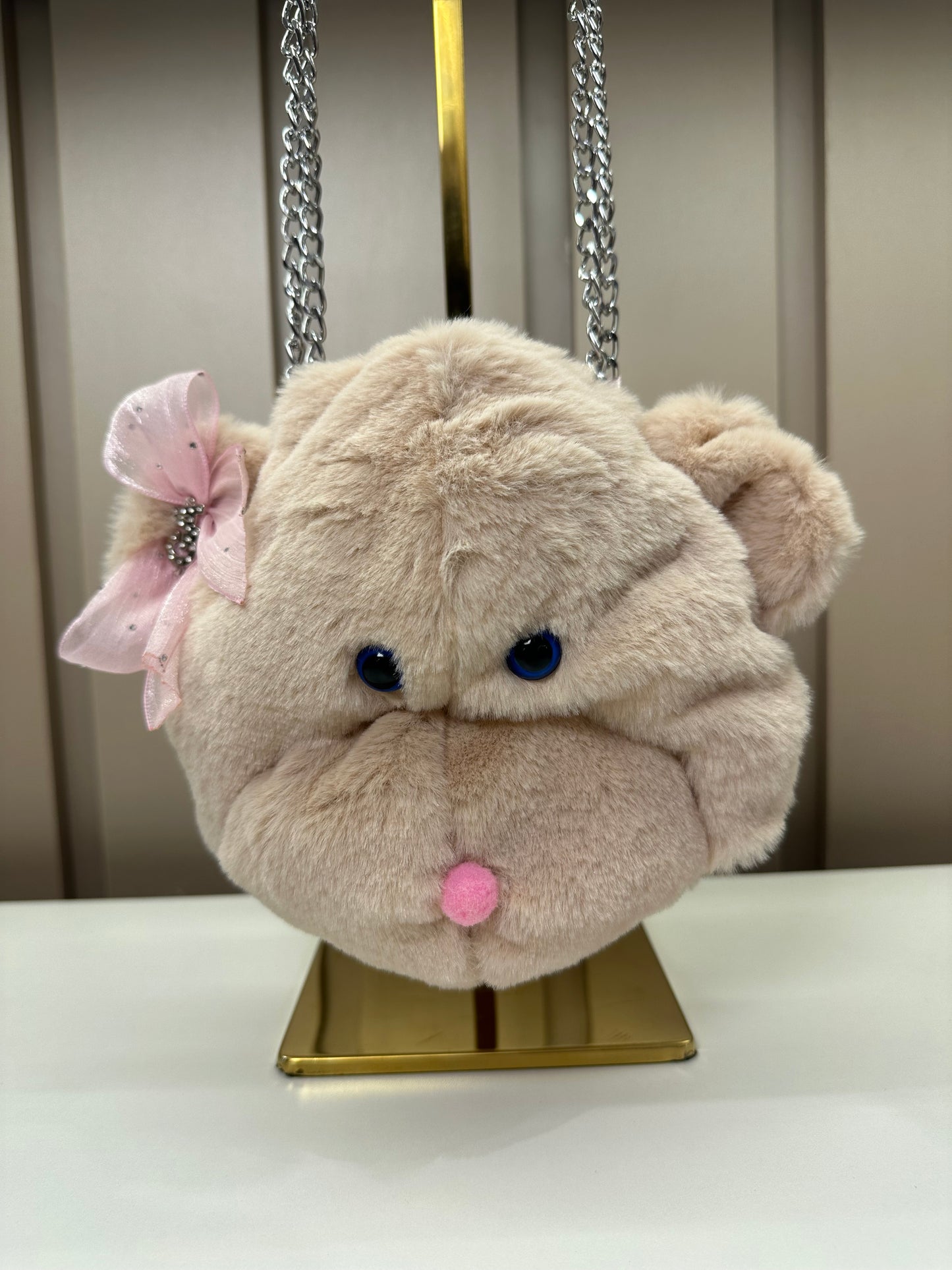 Bolsa Infantil Ursinho Teddy Bege - Gabriela Aquarela