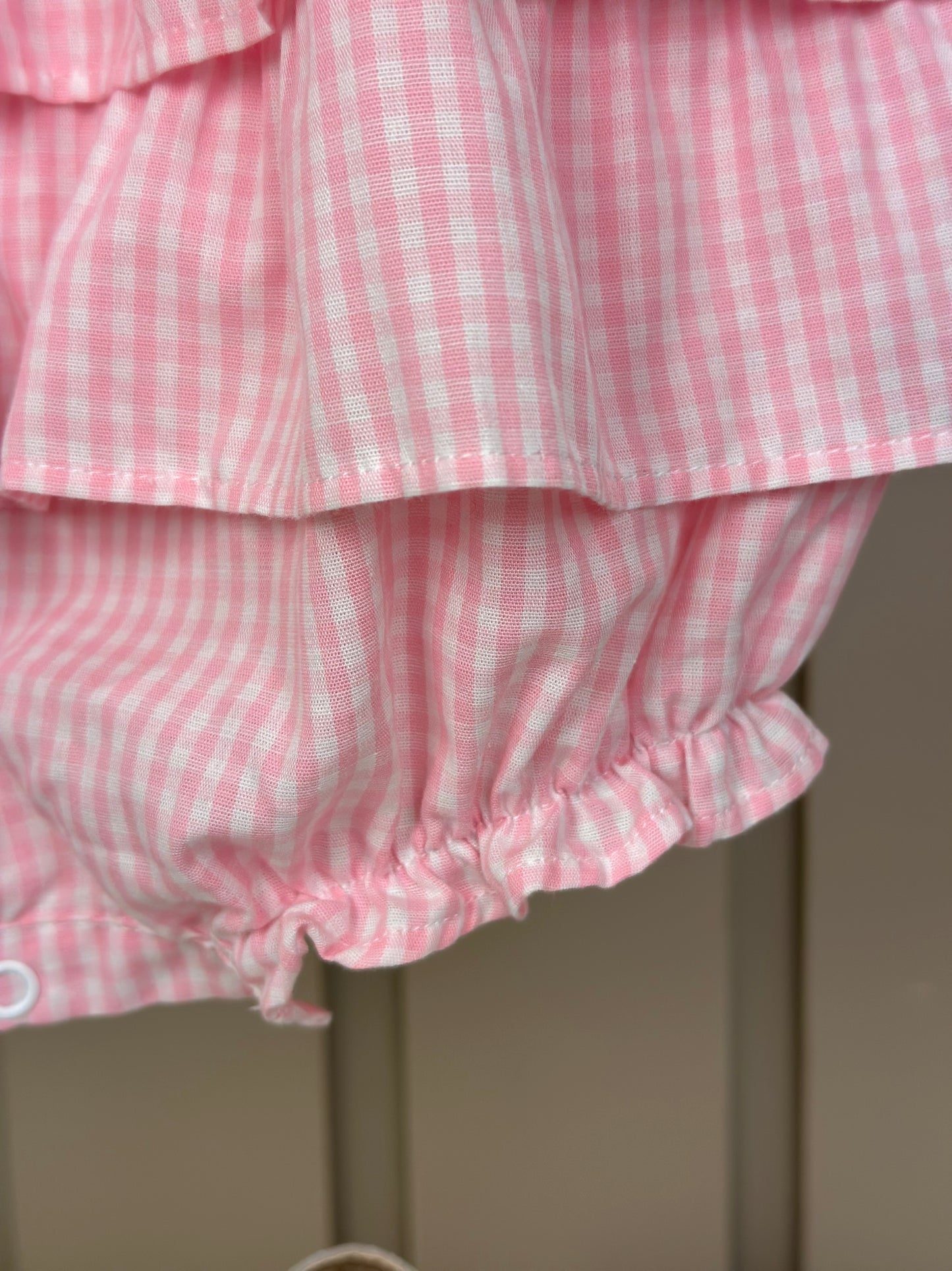 Pimpão Bebê Clássico Babadinhos Bordado Flores Rosa - Roana