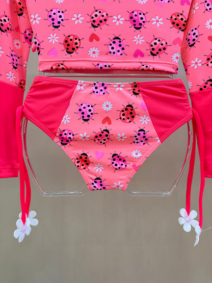 Biquíni Infantil Cropped Gabi Est. Joaninha - Siri Kids