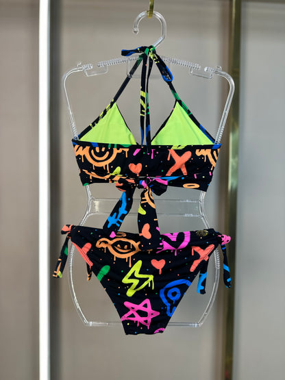 Biquíni Teen Faixinha Laura Grafite - Siri Kids