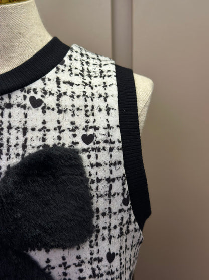 Conjunto Infantil Trio Blusa Comfy, Colete Tweed Molecotton e Legging Fly Tech Preta  - Infanti