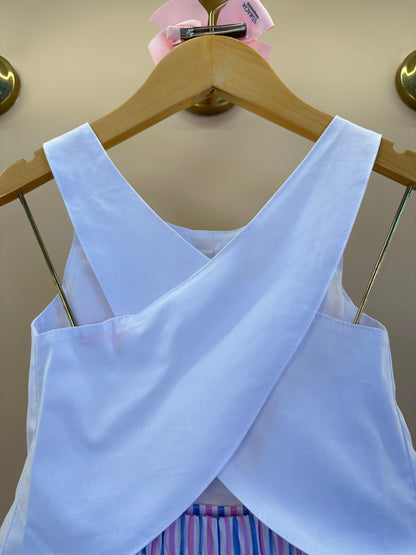Conjunto Infantil Blusa Laço e Saia  Bordado Sorvetinho - Gabriela Aquarela