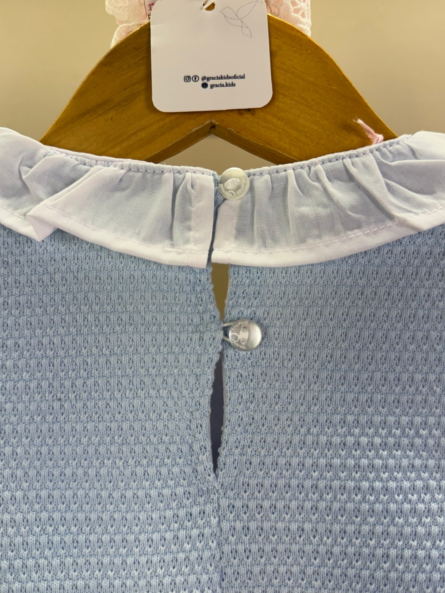 Conjunto Infantil Saia Short Pouple Ursinhos E Blusa Tricot Rosa - Gabriela Aquarela