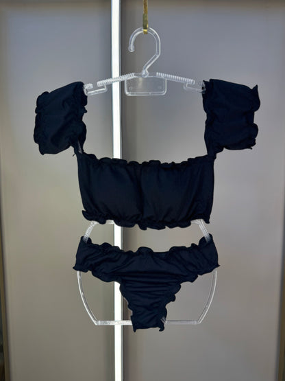 Biquíni Teen Ciganinha Fran Preto - Siri Kids