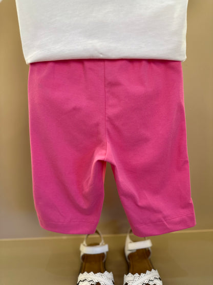 Conjunto Infantil Blusa Minnie Fashion e Legging Rosa - Animê