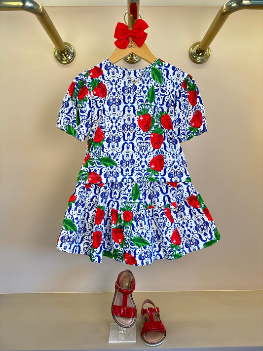 Conjunto Infantil Blusa e Saia Estampa Minnie Morango - Animê