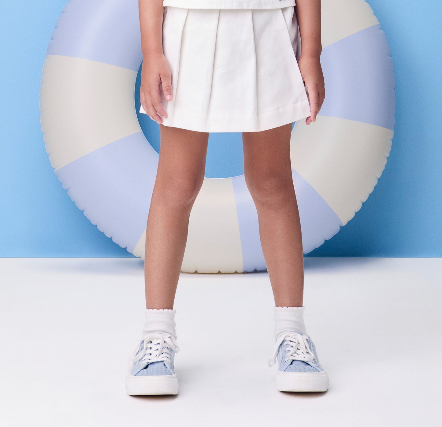 Conjunto Infantil Blusa Hello Kitty Navy e Saia Pregas - Momi PRÉ-VENDA