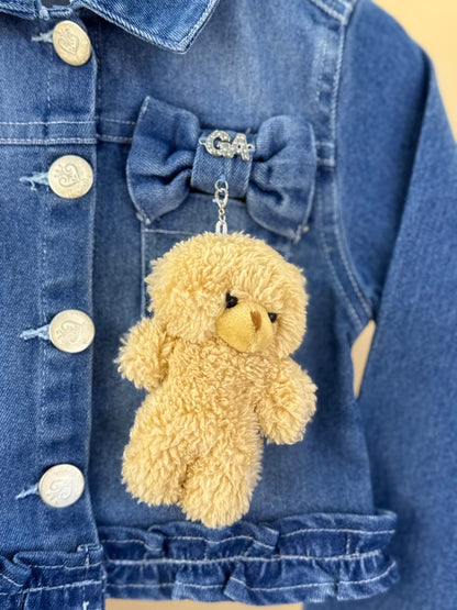 Jaqueta Infantil Ursinho Jeans - Gabriela Aquarela