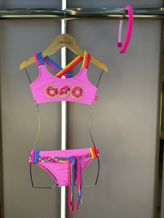 Biquíni Infantil Faixinha Fernanda Donut - Siri Kids