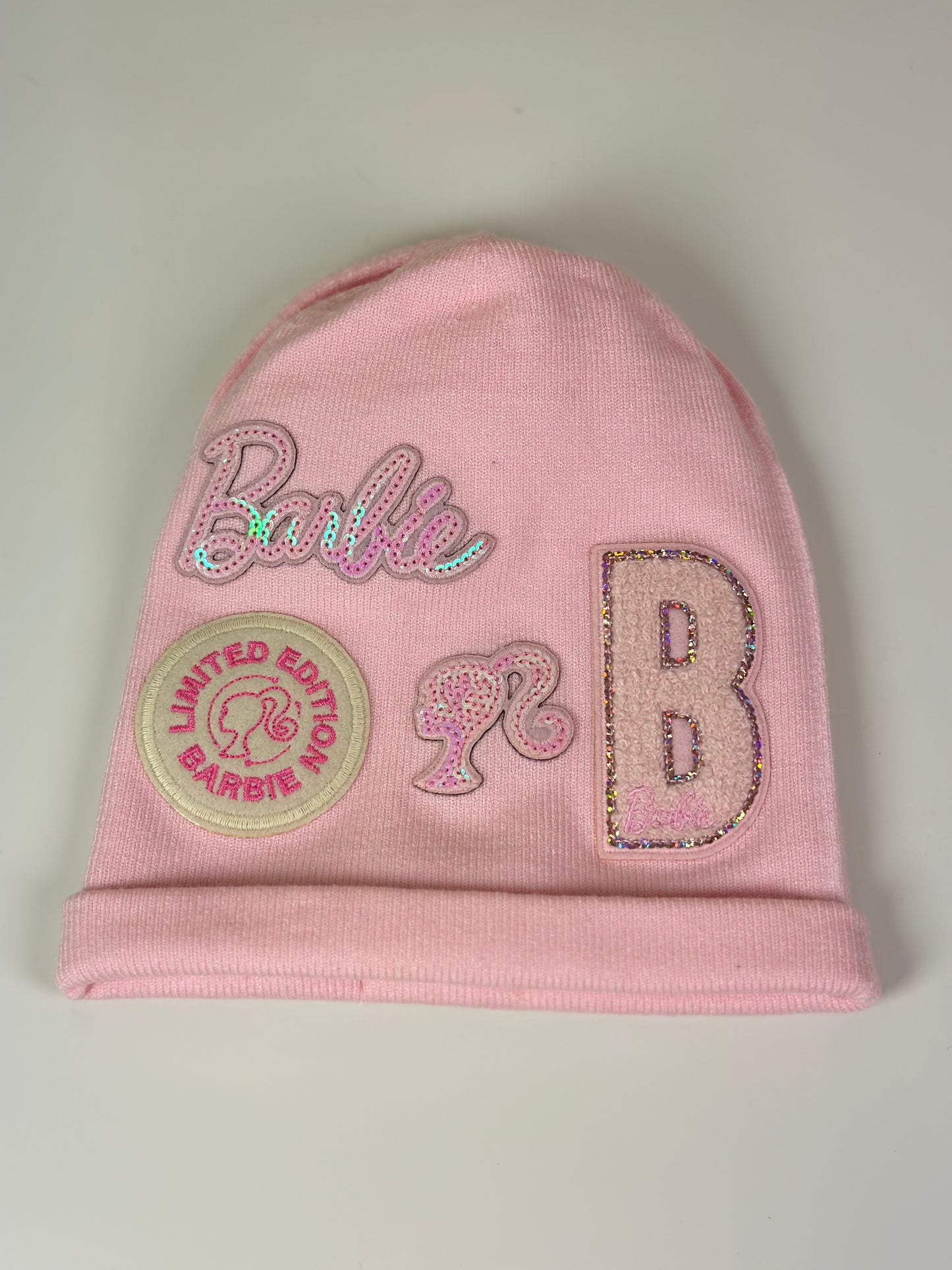 Touca Infantil Tricot Multipatches Barbie Sugar Rose - Pituchinhus