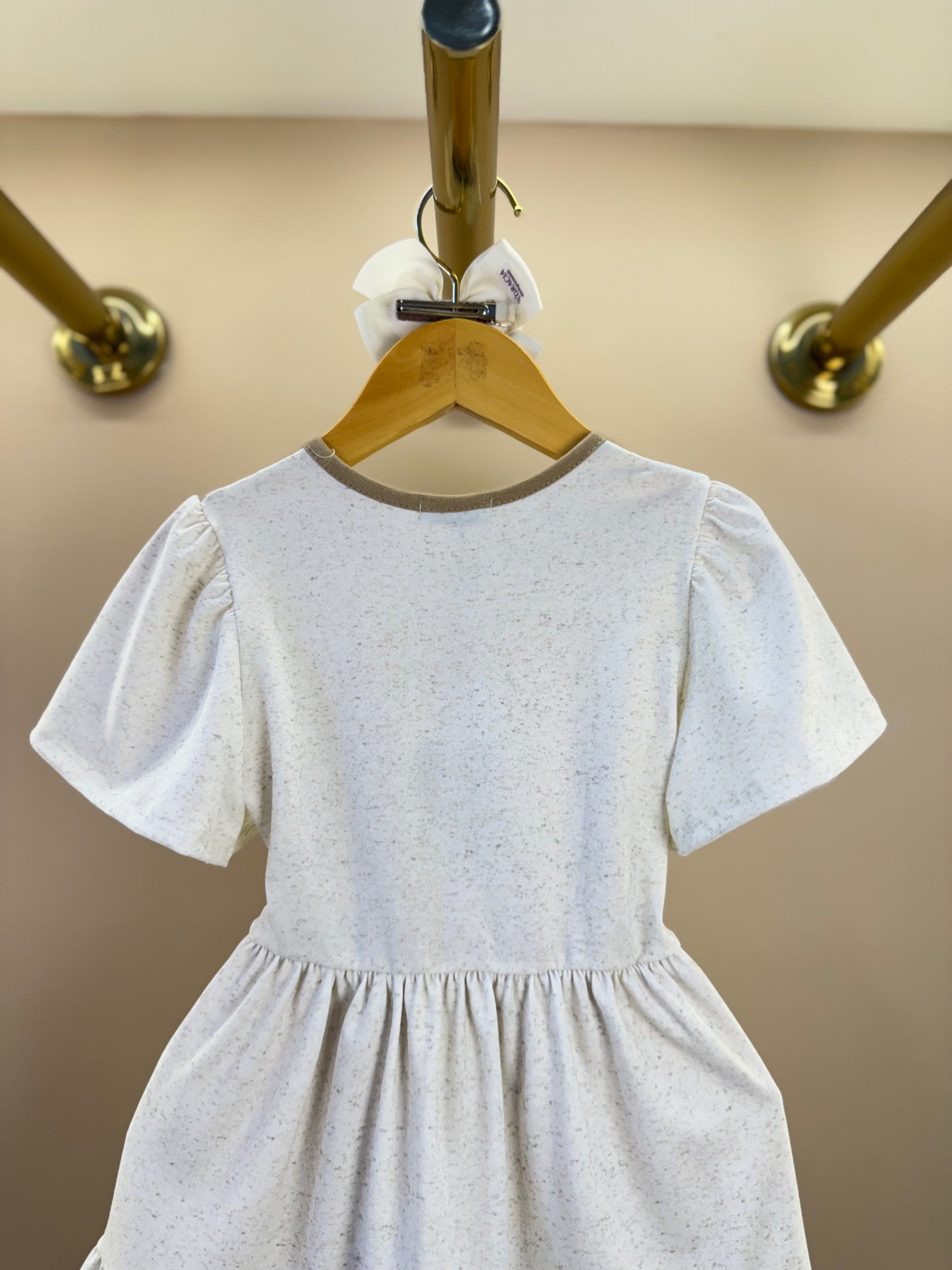 Vestido Infantil em Malha Power Bege Claro - Infanti