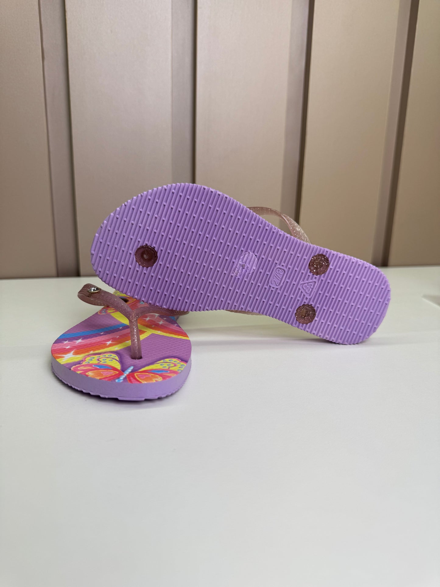 Chinelo Infantil Borboleta Lilás - Infanti