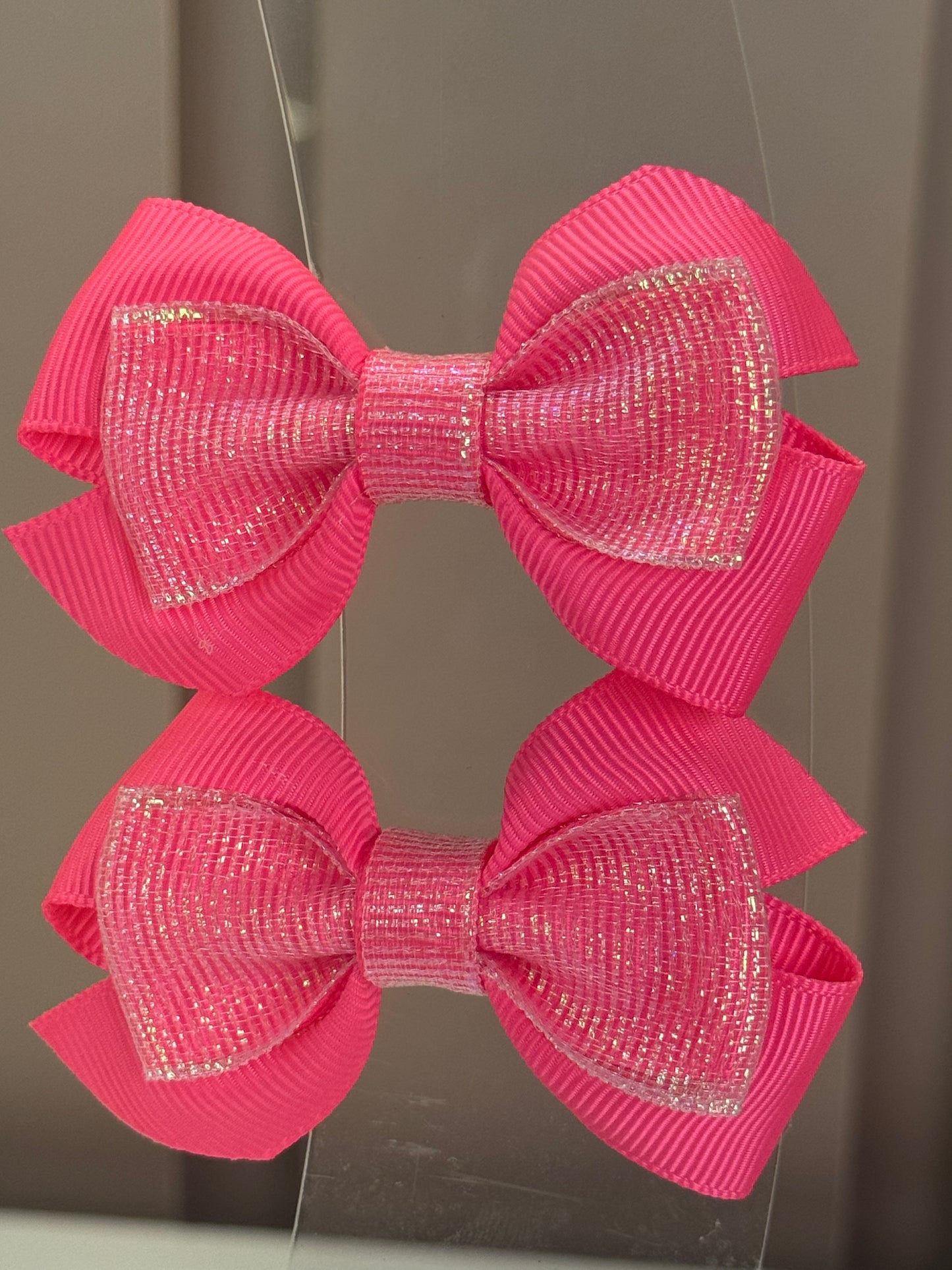 Laço Infantil Special Boreal Rosa Fluor Parzinho P - Gracia