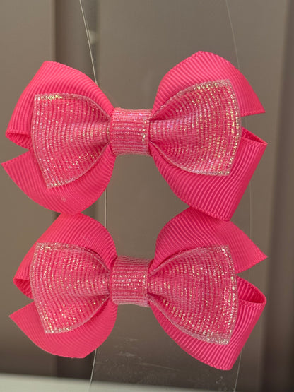 Laço Infantil Special Boreal Rosa Fluor Parzinho P - Gracia