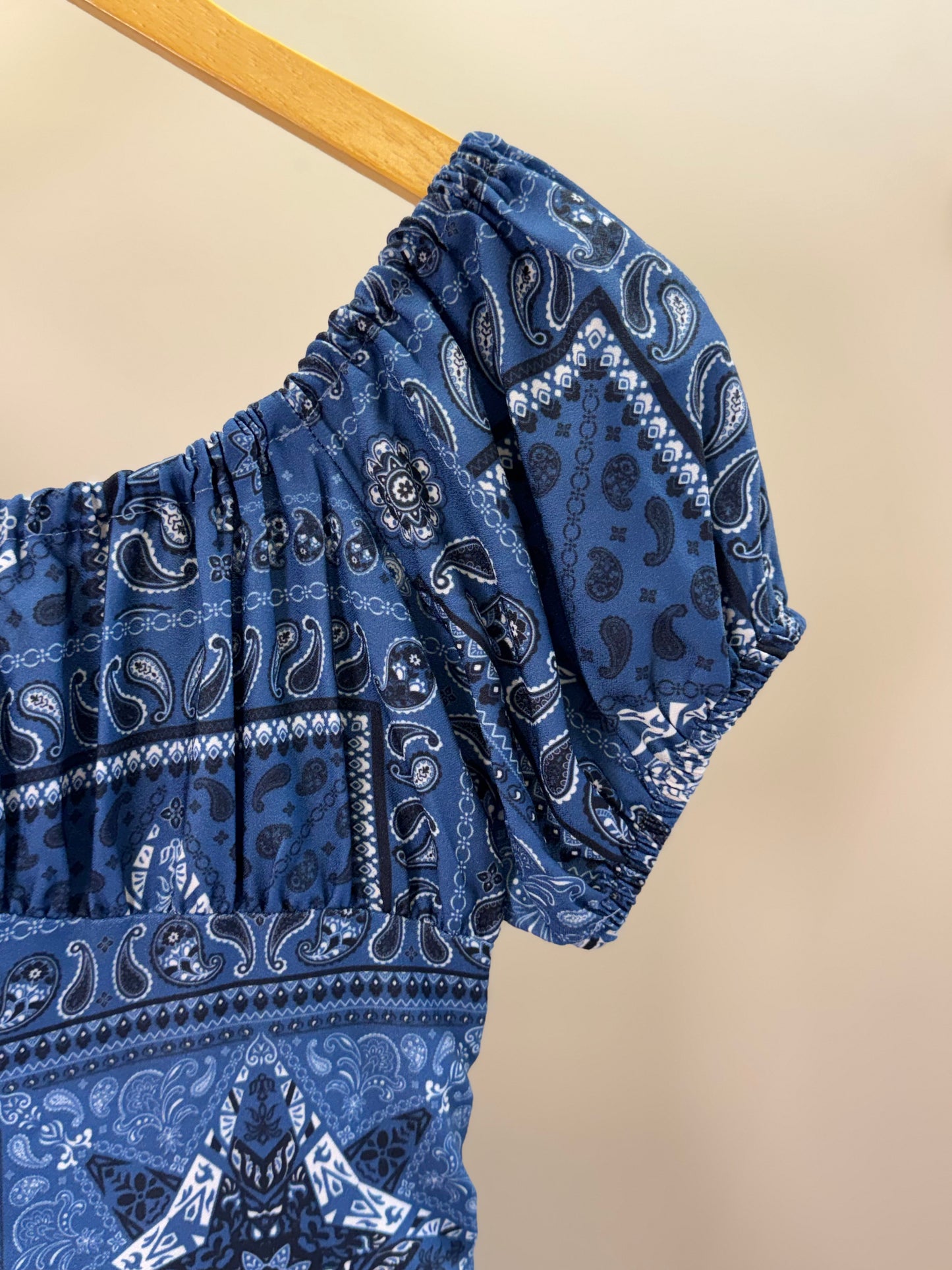 Vestido Teen Crepe Paisley Jeans - Two In