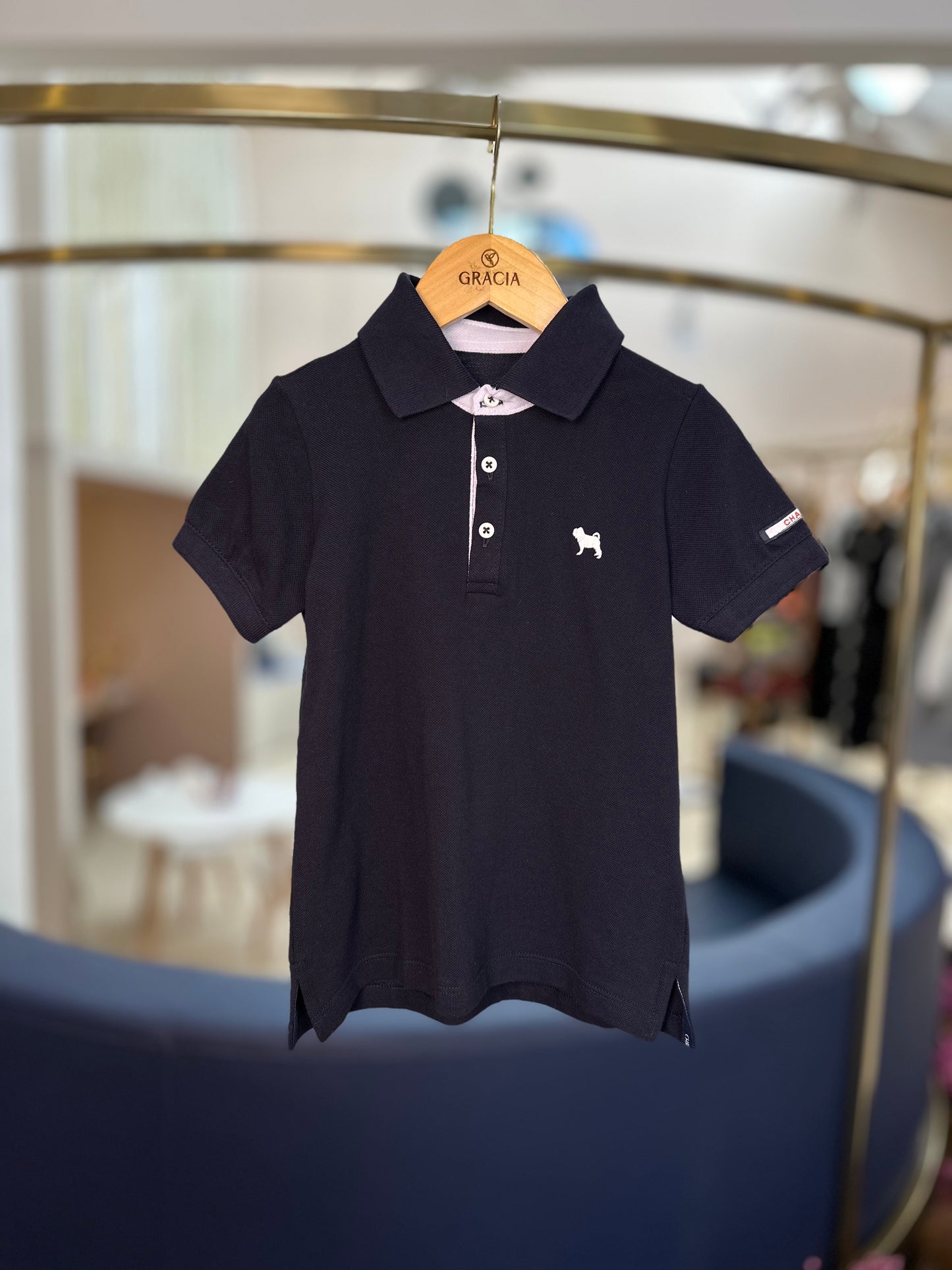 Camisa Polo Infantil Piquet Marinho - Charpey