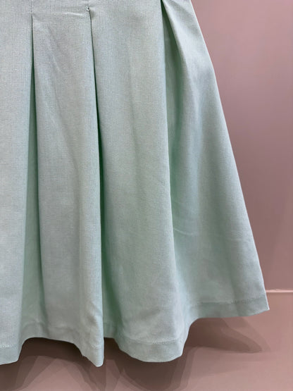 Vestido Teen Com Alças Finas e Saia Evasê - Vanilla Cream