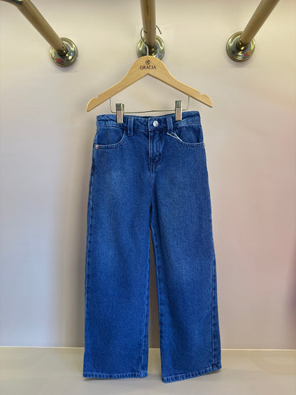 Calça infantil Wide Leg Jeans - Um Mais Um
