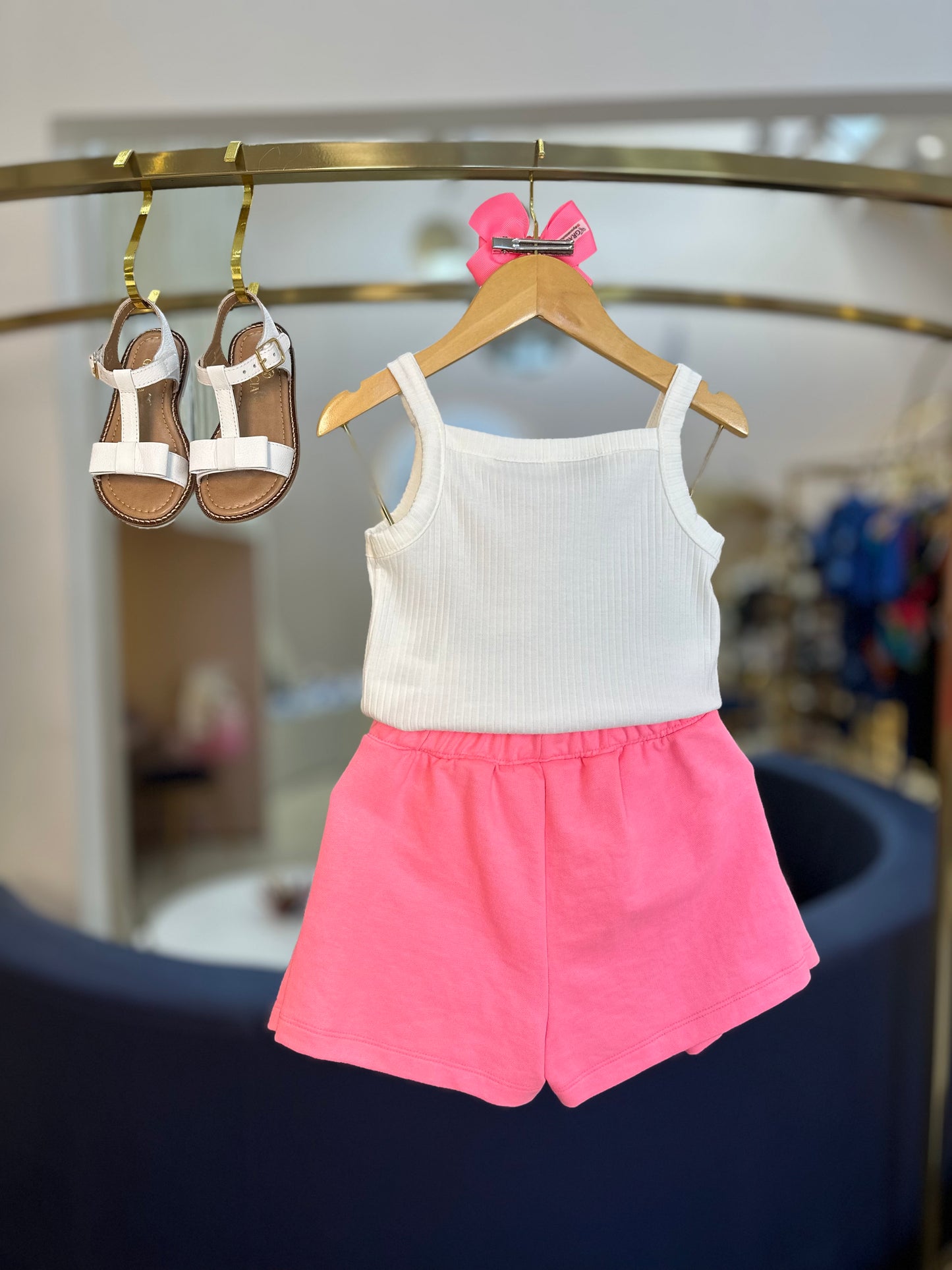 Conjunto Infantil Hello Kitty Blusa e Shorts Rosa - Momi