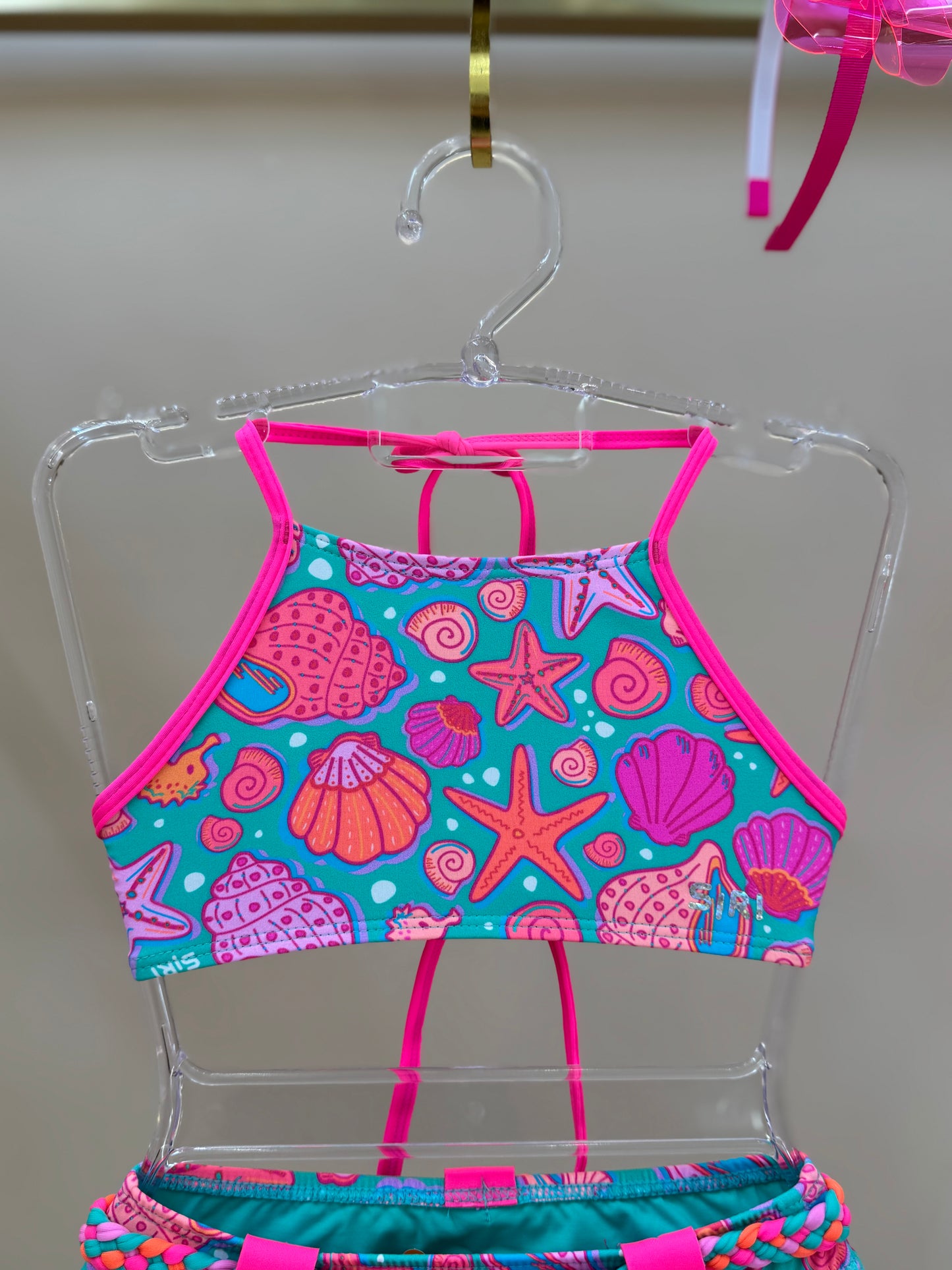 Biquíni Infantil Cropped Pri Est Conchas - Siri Kids
