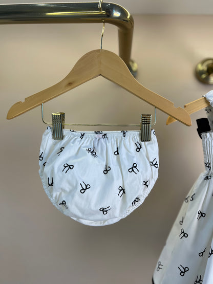 Vestido Bebê Algodão com Calcinha Lacinhos - Pituchinhus