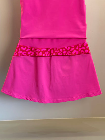 Conjunto Infantil Regata e Saia Carol Oncinha Pink - Siri Sport