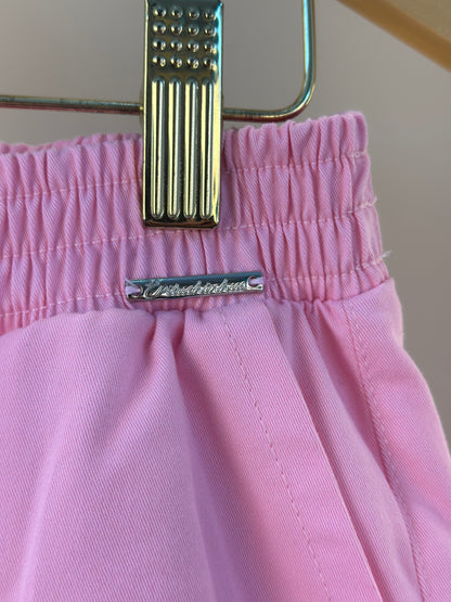 Calça Infantil Cargo Sarja Patches Barbie Rosa Romântico - Pituchinhus