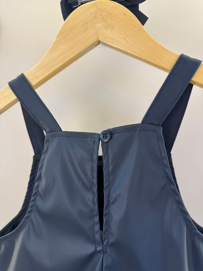 Salopete Infantil Like Leather Preto - Gabriela Aquarela