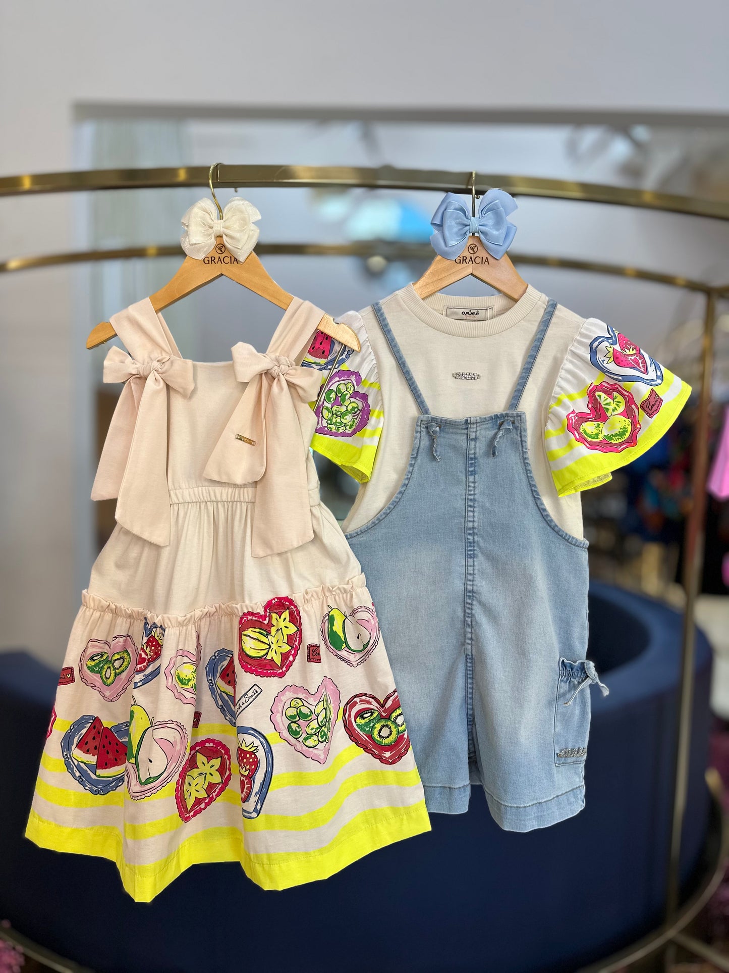 Vestido Infantil Laços & Frutas - Animê