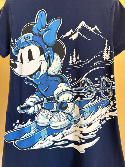Vestido Infantil Lenço Minnie Ski Marinho - Animê