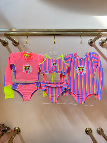 Biquíni Infantil Cropped Luana Est Pop - Siri Kids