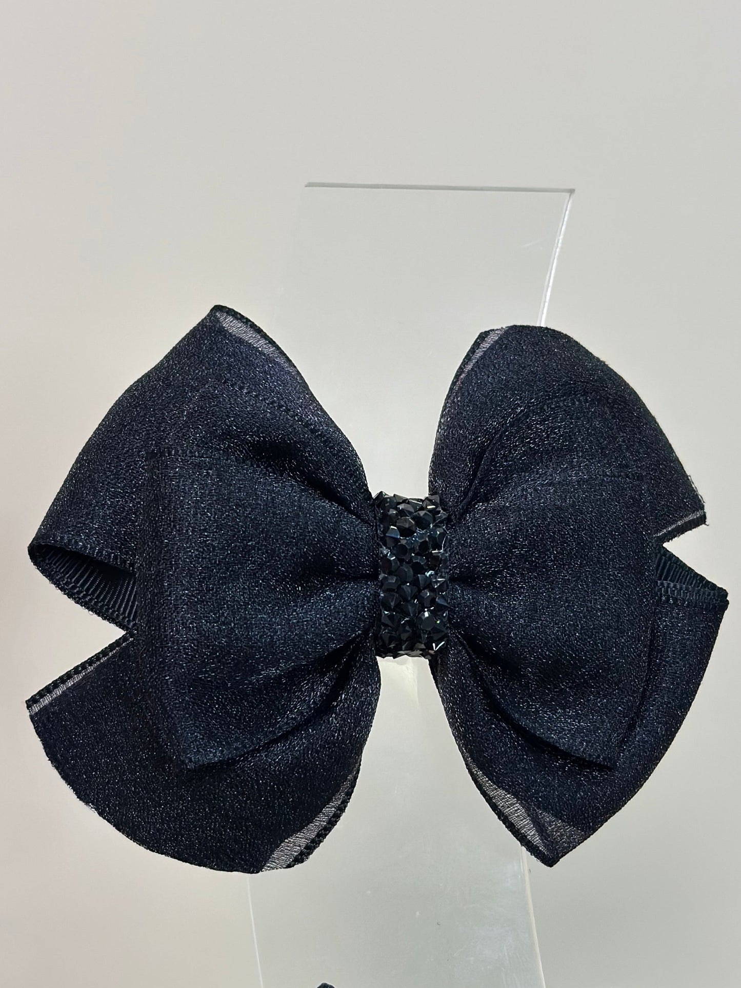 Laço Infantil Special Shine Organza Preto - Gracia