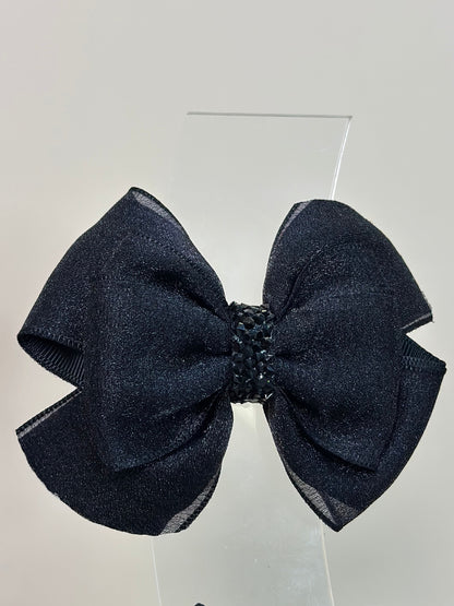 Laço Infantil Special Shine Organza Preto - Gracia