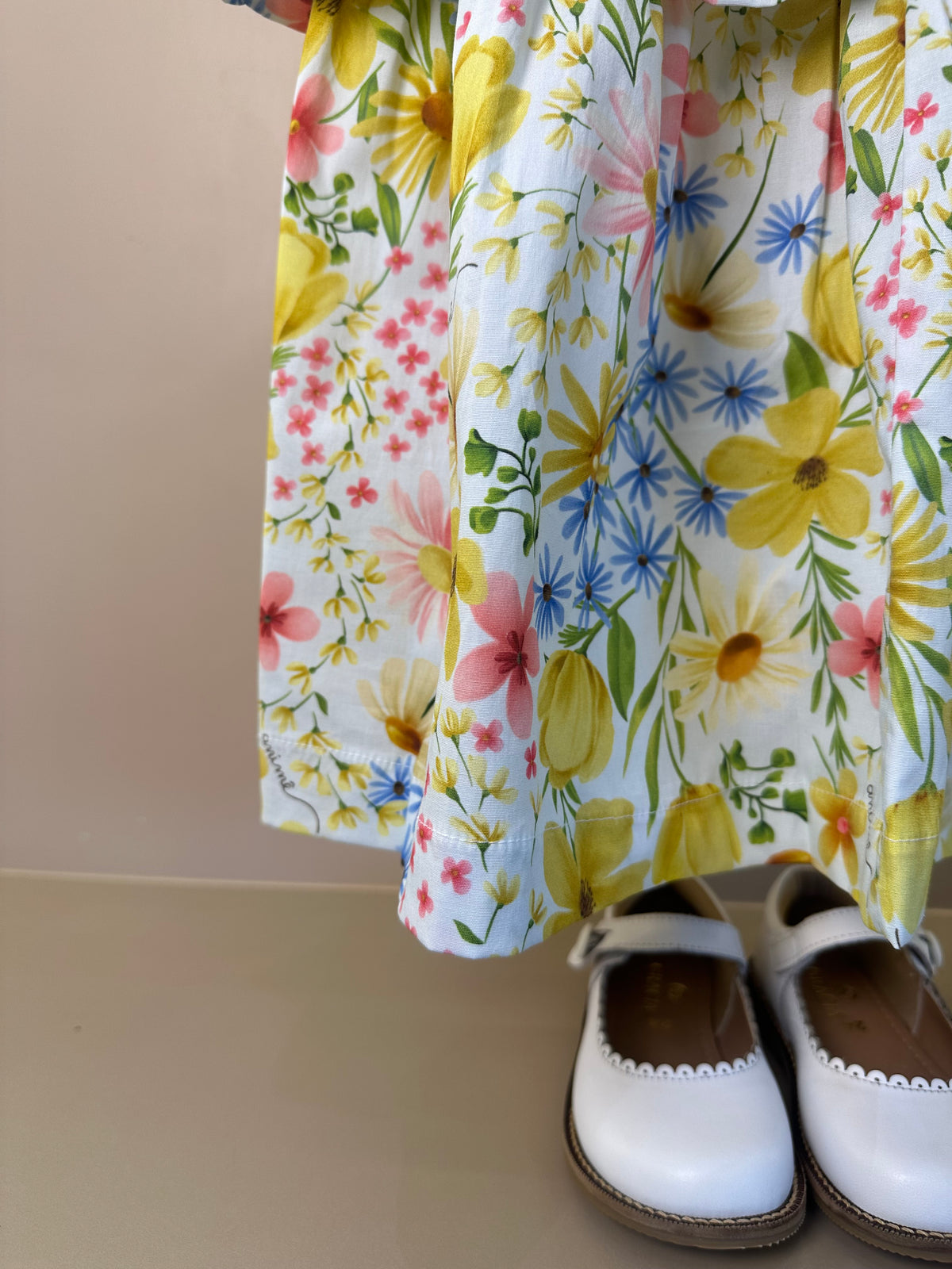Vestido Infantil Tricoline Estampa Floral - Animê