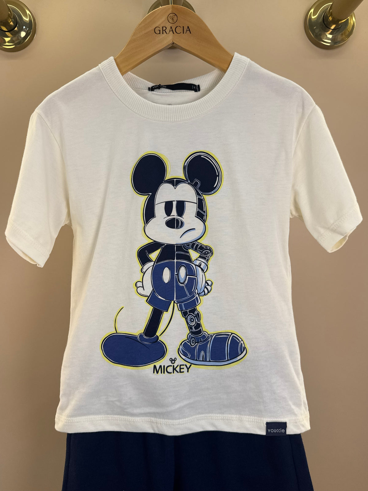 Conjunto Infantil T - Shirt Mickey Mouse e Bermuda - Youccie